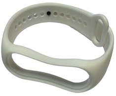 iLike iWear universalus silikoninis dirželis išmaniųjų apyrankių modeliams - SM6 SM7 SM8 (18x250mm) Baltas