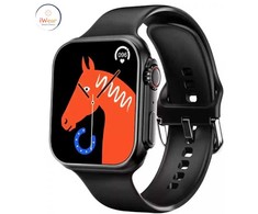iWear WS78 Plus 2.0'' Liela Displeja Alu-Keramisks Divu zonu BT Zvana Viedais Pulksnetenis ar pulsa monitoru Melns