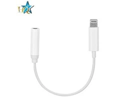 Hq HF/garso adapteris, skirtas iPhone Lightning 8 kontaktų lizdas, 3,5 mm baltas