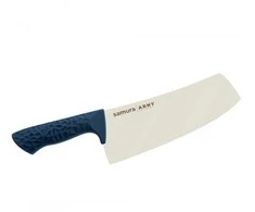 Samura Arny Cleaver Kitchen peilis 208mm AUS-8 Juodas TPE Navy comfort handle HRC 59