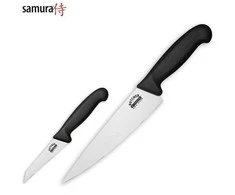 Samura Butcher Set of 2 kitchen knives: paring 91 mm Chef's 200mm from AUS 8 Japan steel 58 HRC