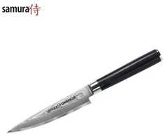 Samura DAMASCUS Universalus virtuvinis peilis 125 mm iš AUS 10 Damasko plieno 61 HRC (67 sluoksniai)