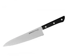 Samura Harakiri Serrated Kitchen Chef's peilis 208mm from AUS 8 Japanese steel 58 HRC