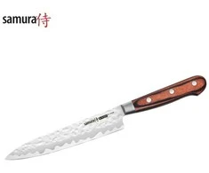 Samura Kaiju with Bolster Kitchen peilis Utility 150mm from AUS 8 hammered Japanese steel 58 HRC