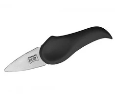 Samura Pearl Perfect Opening Oyster peilis 73mm blade from Japan steel 59 HRC Juodas