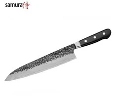 Samura Pro-S Lunar Kitchen Grand Chef's peilis 241mm Hammered Damascus Japan steel 61 HRC