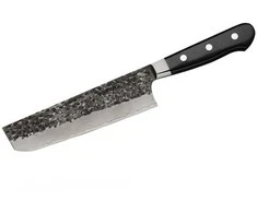Samura Pro-S Lunar Kitchen Nakiri peilis 177mm Hammered Damascus Japan steel 61 HRC