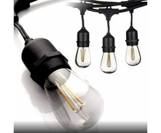 Schneider Electric Visional 03-631 nokarenā LED Dārza virtene ar 15 ligzdām / 15m / solis 1m (bez spuldzēm) melna