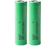 Akumuliatorius Samsung 18650 2500mAh 3.6V 20A, 2vnt