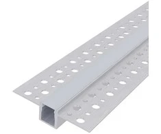 Avide įleidžiamas aliuminio U profilis 52.5x13.3mm su matiniu dangteliu, 1m