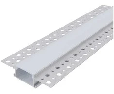 Avide įleidžiamas aliuminio U profilis 61x14mm su matiniu dangteliu, 1m