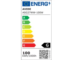 Avide kaitrinė lemputė 100W E27 A55