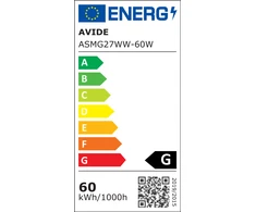 Avide kaitrinė lemputė 60W E27 P45