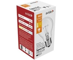 Avide kaitrinė lemputė 75W E27 A55