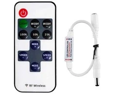 Avide LED juostų valdiklis 144W 5-24V su RF pulteliu
