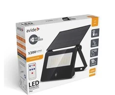 Avide LED lauko šviestuvas su saulės baterija 1300lm PIR
