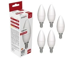 Avide LED lemputė 2.5W B35 E14 3000K 5vnt