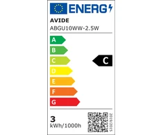 Avide LED lemputė 2.5W GU10 3000K 345lm