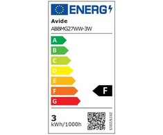 Avide LED lemputė 3W E27 3000K
