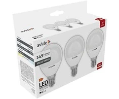 Avide LED lemputė 4W E14 3000K 3vnt