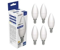 Avide LED lemputė 6.5W B35 E14 6400K 5vnt