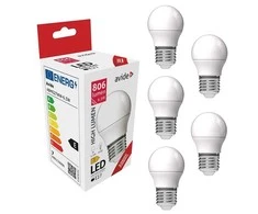 Avide LED lemputė 6.5W G45 E27 3000K 5vnt