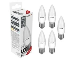 Avide LED lemputė 7W E27 3000K 5vnt