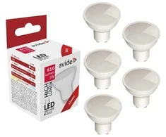 Avide LED lemputė 7W GU10 3000K 5vnt