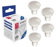 Avide LED lemputė 7W GU10 6400K 5vnt