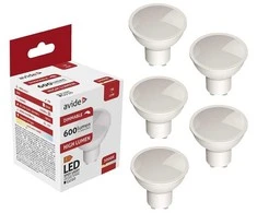 Avide LED lemputė 7W GU10 Dimmable 5 vnt