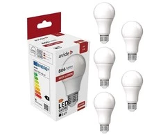 Avide LED lemputė 8W A60 E27 3000K 5vnt