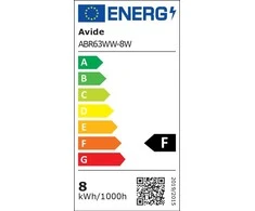 Avide LED lemputė 8W R63 E27 3000K
