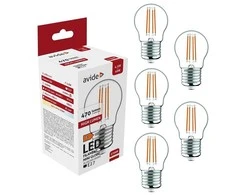 Avide LED lemputė AVIDE 4.5W E27 2700K 5vnt