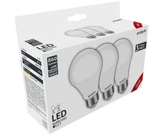 Avide LED lemputės 10W A60 E27 3000K, 3 vnt.