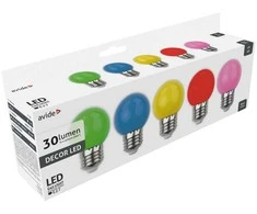 Avide LED lemputės 1W E27 Decor, 5 vnt.