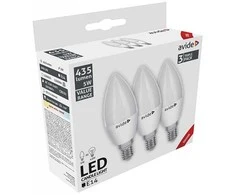 Avide LED lemputės 5W E14 3000K 3vnt
