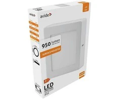 Avide LED Lubinis šviestuvas 12W 4000K Square ALU