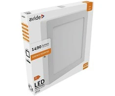 Avide LED Lubinis šviestuvas 18W 4000K Square ALU