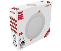 Avide LED lubinis šviestuvas 6W 3000K Ø120mm apvalus