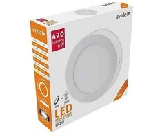 Avide LED Lubinis šviestuvas 6W 4000K Round ALU