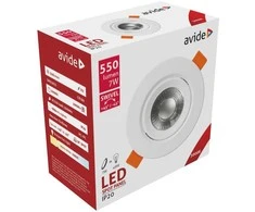 Avide LED Lubinis šviestuvas 7W 3000K Ø90mm, apvalus