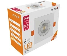Avide LED Lubinis šviestuvas 7W 4000K 90x90mm, kvadratinis
