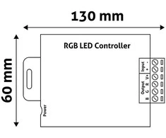 Avide LED RGB juostų valdiklis 216W 12-24V su RF pulteliu