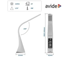 Avide LED stalinis šviestuvas Business 6W LCD odos imitacija baltas