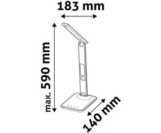 Avide LED stalinis šviestuvas Office 6W LCD odos imitacija rudas