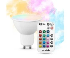 Avide Smart LED lemputė 2.9W RGB+W GU10 su pulteliu