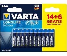 Baterijos Varta Longlife Power 20 vnt.