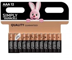 Duracell šarminiai elementai Simply AAA 12vnt