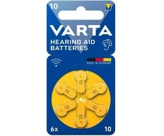 Elementai klausos aparatams Varta 10