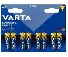 Elementai šarminiai Varta Longlife Power AA, 8 vnt